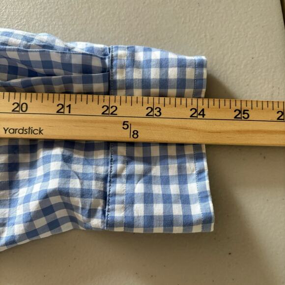 Polo Ralph Lauren Men Long Sleeve Button Down Shirt Medium Blue/ White Checkered - Picture 7 of 9